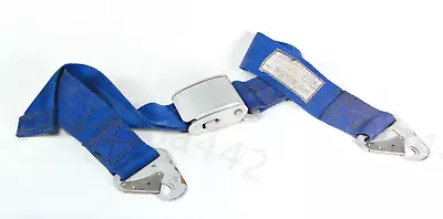 DAVIS Aircraft Seat Belt Buckle FDC-2700-25 Spring Clip Vintage Complete 2  Blue • $248.08