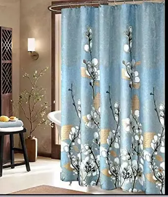 Shower Curtain Waterproof Polyester Fabric Bathroom Shower Curtains Hotel Shower • £12.38