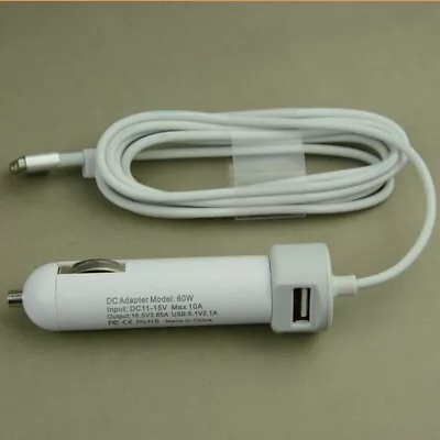 60W 16.5V 3.65A 5Pin MagSafe2 Car Charger With 1 USB Port For Apple Macbook • $39.98