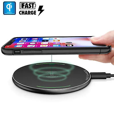 Wireless Fast QI Cellphone Charger Cordless Charging Pad Phone Iphones/Samsung • $71.24