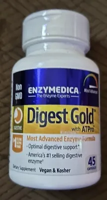 Enzymedica DIGEST GOLD With ATPro Advanced Enzyme Formula 45 Capsules 9/24 New • $16.95