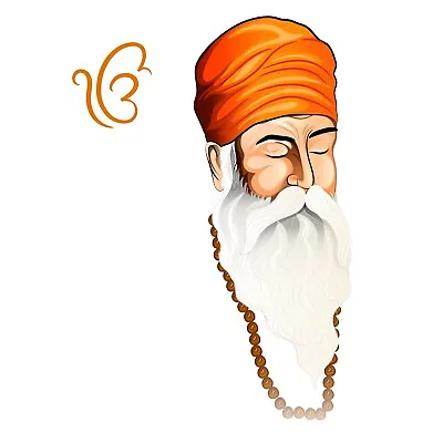 £19.99 • Buy Sikh Canvas Guru Nanak Dev Ji Portrait | Sikhism Print | Free UK Delivery