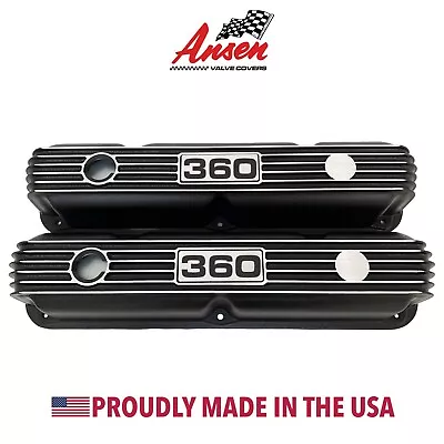 Mopar Performance 360 Black Valve Covers - Custom Engraved - Ansen USA Exclusive • $229