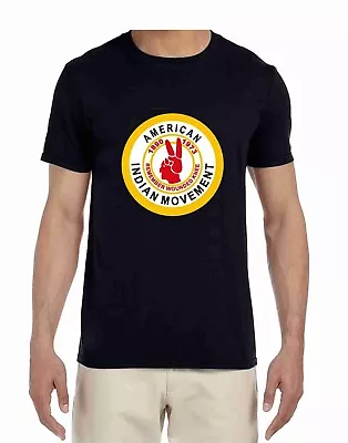 Native American Indian Movement Logo T-Shirt Apparel Unisex Sizes Regular Fit • $15.95