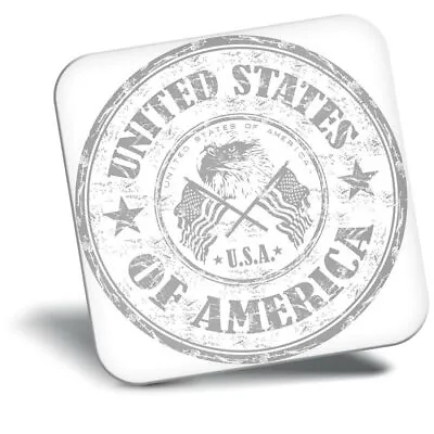 Awesome Fridge Magnet Bw - United States Of America Travel Stamp  #40184 • £4.99