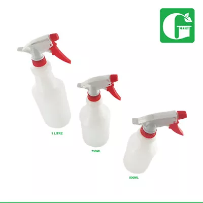 Plastic Spray Bottle 500ml/750ml/1l Adjustable Nozzle Hydroponics Plants Sprayer • $16