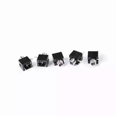 5Pcs/set 3.5mm PCB Panel Mount Stereo Jack Female Socket Connector Earpho XK • £5.12