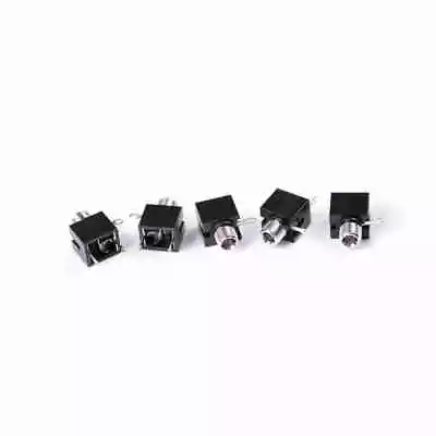 5Pcs/set 3.5mm PCB Panel Mount Stereo Jack Female Socket Connector Earpho YK HO • £2.31