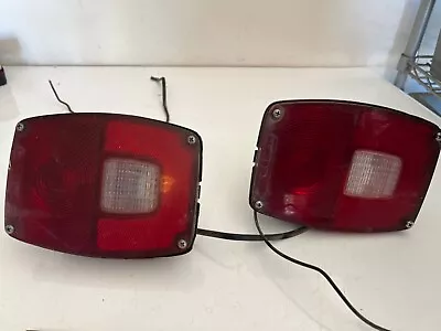 Vintage Ford 1973 Commercial Tail Lights With Metal Housing Farm Truck Etc • $90