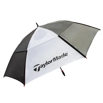 TaylorMade 68 Inch Auto Open Vented Golf Umbrella Black/White • $24.94