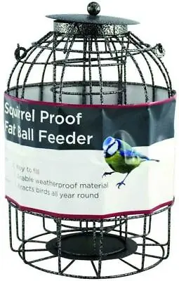£8.99 • Buy New Fat Ball Nut Bird Feeder Squirrel Proof Feeding Garden Station 