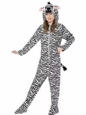 Kids Zoo Animal Costume Jumpsuit Girls Boys Fancy Dress Childs Book Day 4-6 Yrs • £14.60