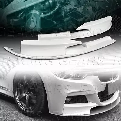 Painted White Front Bumper Body Lip Fit 12-18 Bmw F30 3-series M-tech M-sport • $73.95