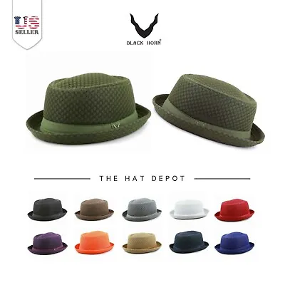 Porkpie Hat - Light Weight Classic Soft Cool Summer Mesh Porkpie Hat 7060 • $16.99