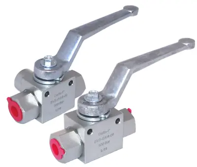 £14.56 • Buy Hydraulic 2 Or 3 Way T Or L Ported Ball Valve 1/4  BSP - High Pressure 500 Bar