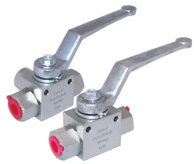 Hydraulic 2 Or 3 Way T Or L Ported Ball Valve 1/4  BSP - High Pressure 500 Bar • £14.56