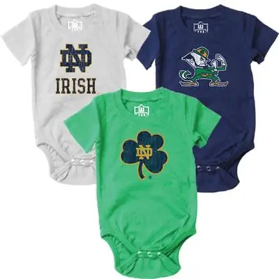 Wes And Willy Baby College Team 3 Pack Bodysuits • $43.99