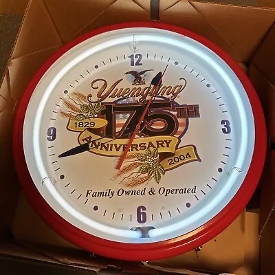 Yuengling Neon Clock 175th Anniversary Edition Nice • $425