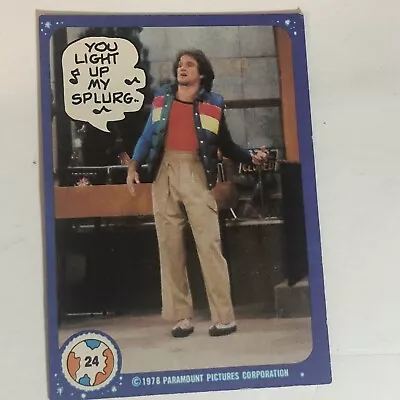 Vintage Mork And Mindy Trading Card #24 1978 Robin Williams • $1.89