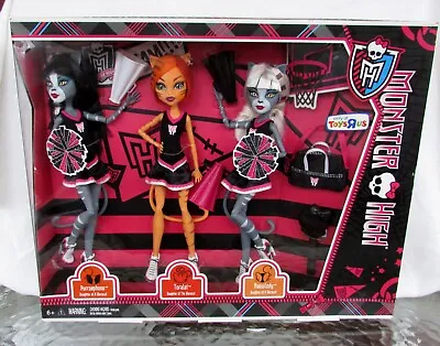 Monster High Fearleading Doll Werecats 3 Pack Cheer Squad New In Box NIB • $225