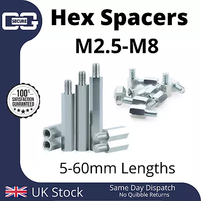 Hex Spacer Standoff Mount Fixing | PCB |  Metric |  Bolts | M2.5 M3 M4 M5 M6 M8 • £20.30