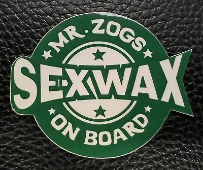 Mr Zogs Sex Wax Surf Surfing Decal Sticker • £2.84