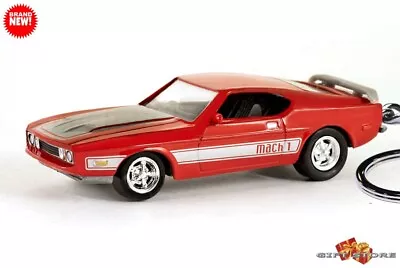 🎁 Rare Keychain 71/72/1973 Red Ford Mustang Mach 1 Ram Air Custom Great Gift 🎁 • $68.98