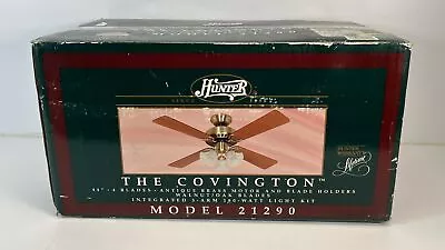 Rare Vintage Hunter Ceiling Fan “ The Covington” Model 21290 44” 4 Blade • $199.99