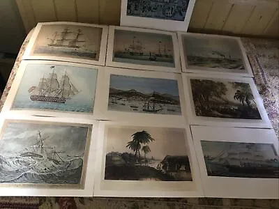 THE OLD NAVY II 1816-1860: 11 Prints & Watercolors 11 X 14 Franklin D Roosevelt • $10.99