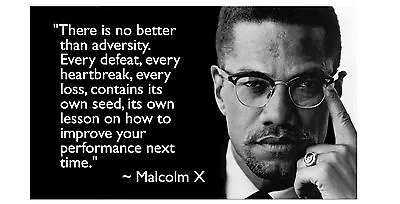Malcolm X Quote Popular  Mcq01 A3 A4 Poster Print Buy 2 Get 1 Free • £4.29