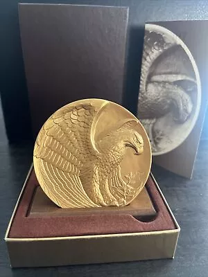 NEW Marcel Jovine 1987 Bronze Calendar Coin Medallic Art Co. Eagle Medal COA Box • $59.99