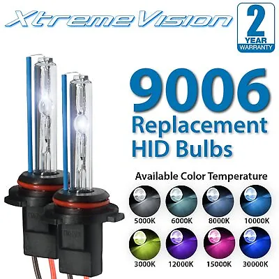 XtremeVision 9006 HID Xenon Replacement Bulbs - 4300K 5000K 6000K 8000K 10000K • $13.99