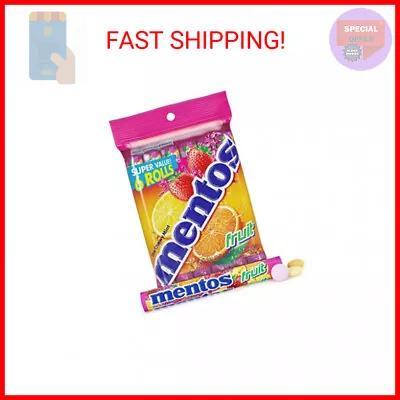 Mentos Candy Mint Chewy Candy Roll Fruit Non Melting 1.32 Oz  6 Count(Pack • $6.77