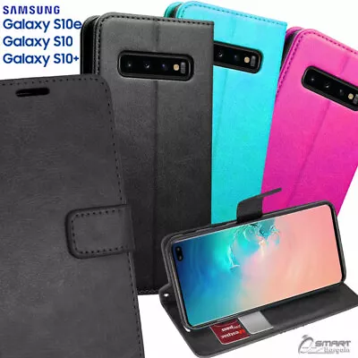 Wallet Flip Card Slot Stand Case Cover For Samsung Galaxy S10e / S10 / S10 Plus • $7.99