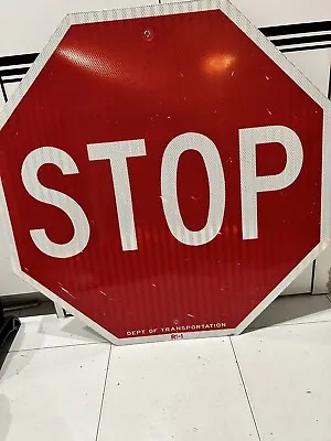 Vintage & Authentic  NYC Street Reflective Stop Sign  30” X 30” • $19.99