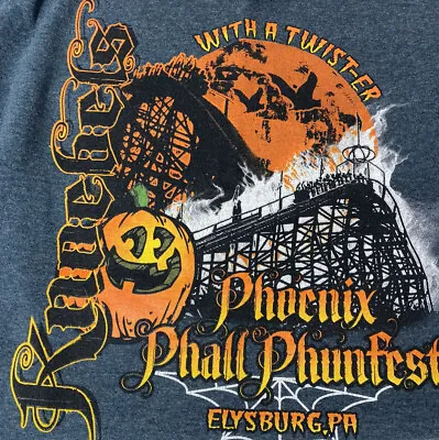 Knoebels Phoenix Phall Phunfest Scare Crew TShirt 2XL 2011 Elysburg PA Halloween • $56.66