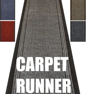 £30 • Buy Carpet Runner Non Slip Hallway Mat Stairs Kitchen Heavy Duty Extra Long 