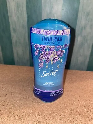 £19.95 • Buy Secret Fresh Antiperspirant Deodorant Clear Gel Lavender 3.4 Oz 2 Pack USA