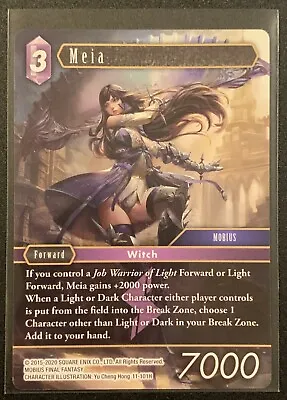 Meia 11-101H - Hero - Lightning - Forward - Opus XI - Final Fantasy TCG • $3.10