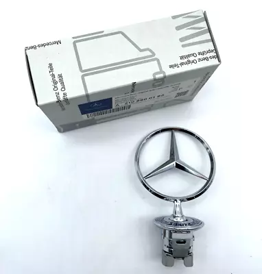 For Mercedes-Benz Star Hood Ornament Emblem Genuine Chrome Fits 94-07 C E S CLK • $32.99