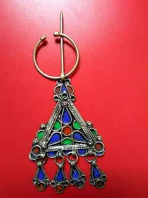 Morocco Maroc Antique Berber Silver Fibula Brooch Ethnic Tribal Amazigh Pin Sca • $75