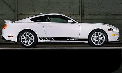 Ford Mustang Door Side Stripes Vinyl Stickers Decals Graphics Fits All Mustangs • $36.99