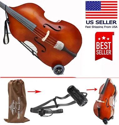 New Transport Upright Double Bass Cart Carry String Bass With Wheels Buggies • $107.99