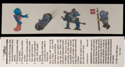 $8 • Buy 10 PC Lot LEGO Authentic VTG 2001 Temporary Tattoo 4 On Each Sheet Party Favors