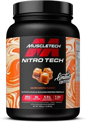 MuscleTech Nitro-Tech Salted Caramel - 908g • $59.11