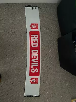 Manchester United 1980's Scarf. Rare Cannot See Another One The Same Anywhere. • £0.01