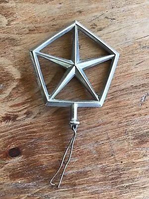 Vintage Chrysler Dodge Plymouth Chrome Pentastar Hood Ornament Emblem OEM  • $16.99