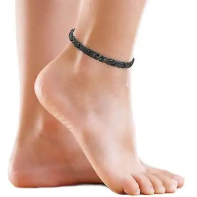 Ultra Strength Titanium Magnetic Therapy Anklet For Women (Black) • $59.95