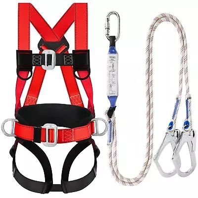 Safety Harness Fall Protection Kit: Full Body Roofing Harnesses With Shock Ab... • $55.30