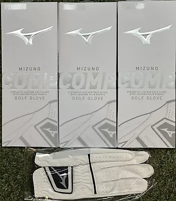 Mizuno Comp Golf Glove 3-Pack Bundle Lot Men's Medium Large ML New #81226 • $28.99